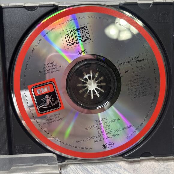 Rossini Il Barbiere Di Siviglia CD Opera EMI Studio - Picture 4 of 5